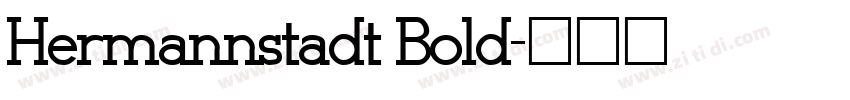 Hermannstadt Bold字体转换